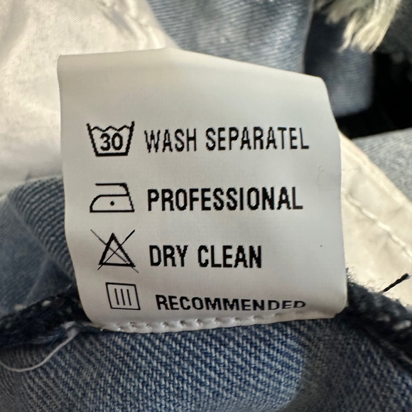 NWT Women HAWALILI Denim Overall Dress Light Blue M Stretchy Comfort New - Picture 12 of 14